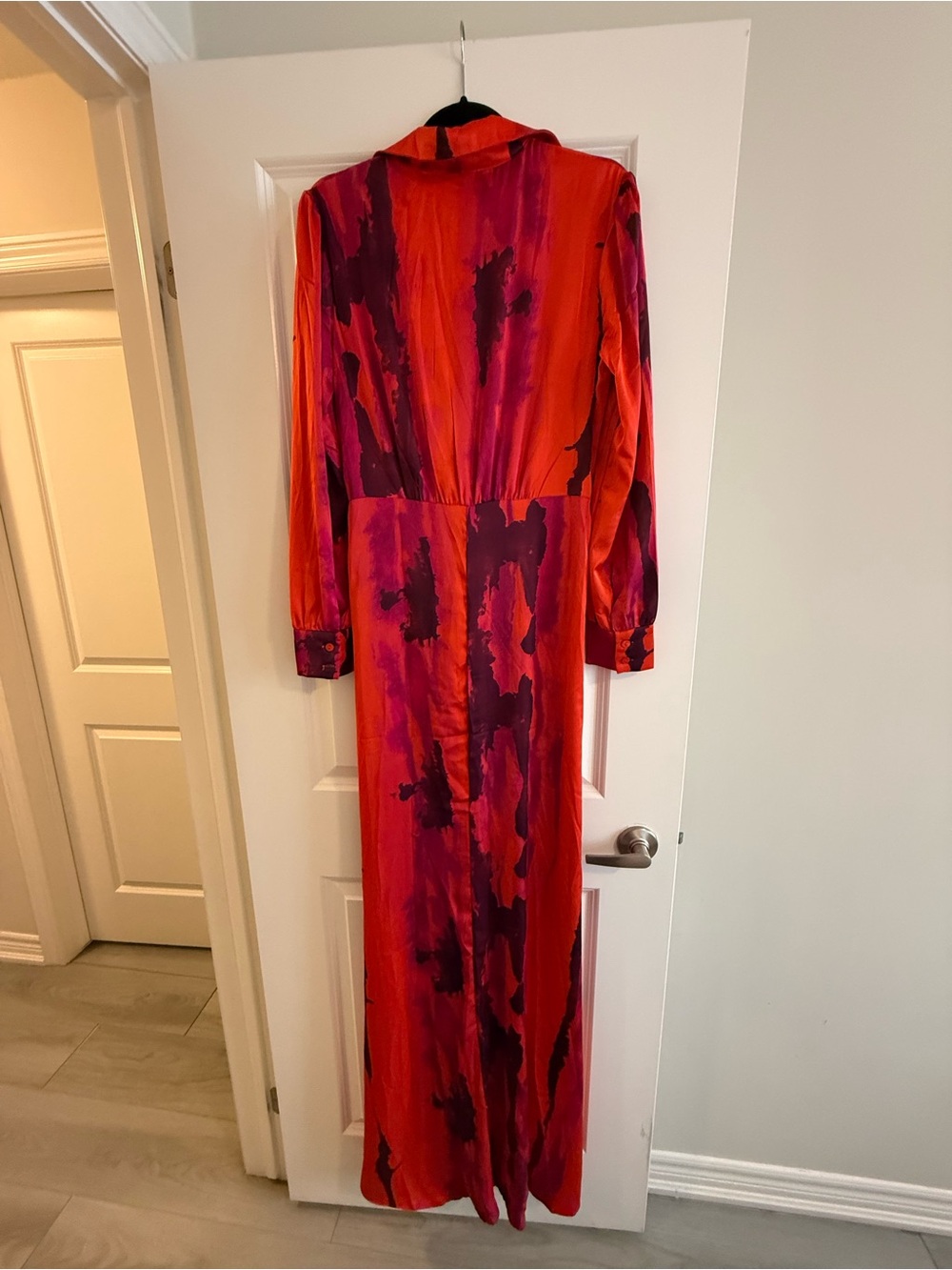 Fashion Nova Red & Pink Twist-Front Maxi Dress - Picture 5 of 5